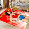 Wonder Girl Comic Art Carpet For Playroom Bedroom Living Room Sofa Home Decorkids Game Area Rug Nonslip Floor Mat
