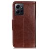 For Xiaomi Redmi Note 12 4G Split Leather Nappa Texture Phone Case Stand Wallet Phone Cover