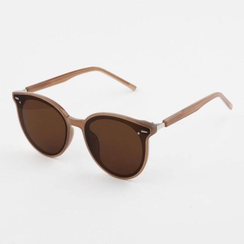 

Unisex Summer Natural Oval Sunglasses G1357_Brown