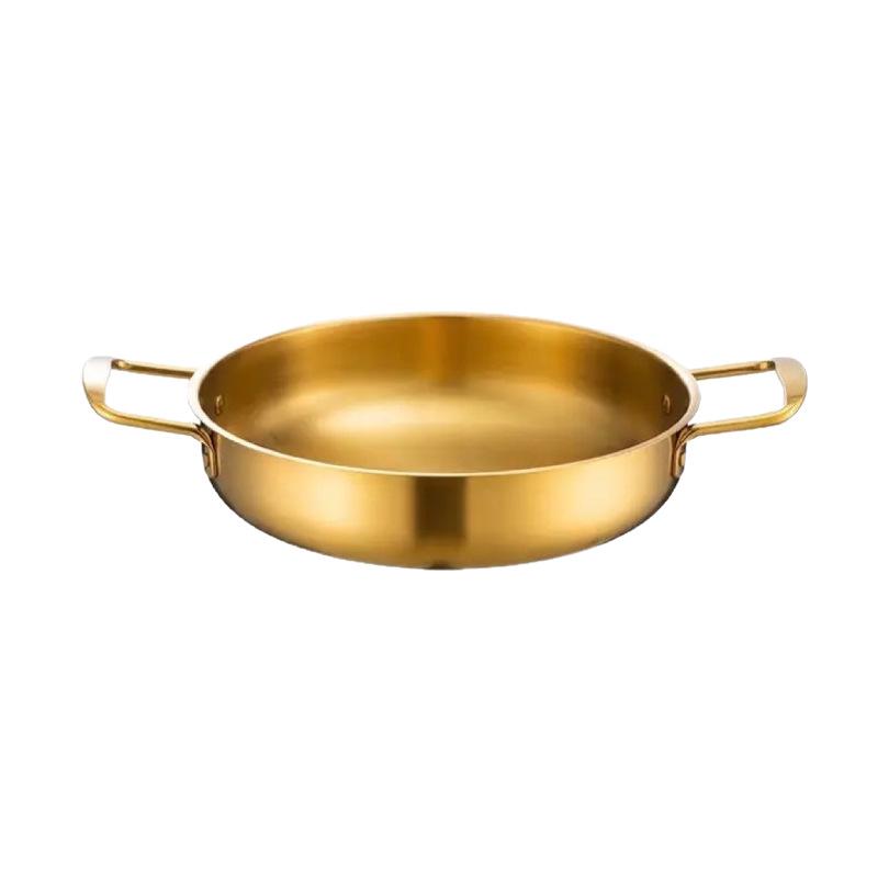 Korean Stainless Steel Double-Handle Instant Noodle & Ramen Pot