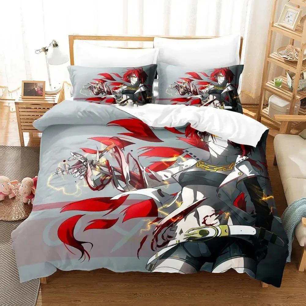 

Anime Pixiv Fantasia T Bedding Set Duvet Cover Bed Set Quilt Cover Pillowcase Comforter king Queen Size Boys Adult Bedding Set EU Single 135x200cm