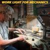 COB LED Portable Work Light Dimmable USB Rechargeable LED Flashlight Inspection Lamp With Magnetic Hook Power Bank 18650 Battery Torch