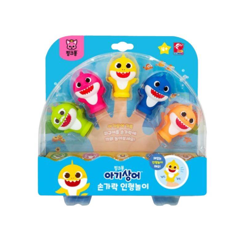 Pinkfong Baby Shark Finger Puppet Bath Toy Set Korean Character Toy 1