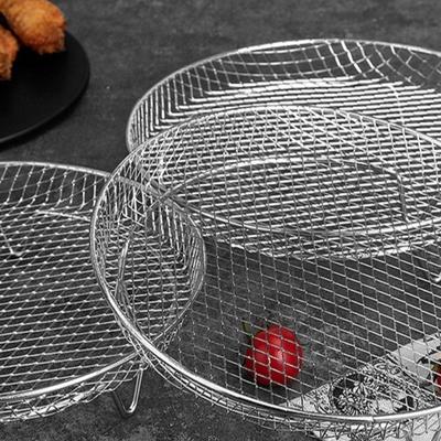 Nerezový rošt do horkovzdušné fritézy Nepřilnavý Rošt na pečení proti korozi Multifunkční Tepelně odolný rošt na grilování