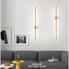 Fumi  Contemporary Long Strip Wall Lamp,  Led  Minimalist Indoor Wall Light For Indoor Living Room Bedroom,dining Room,bathroom