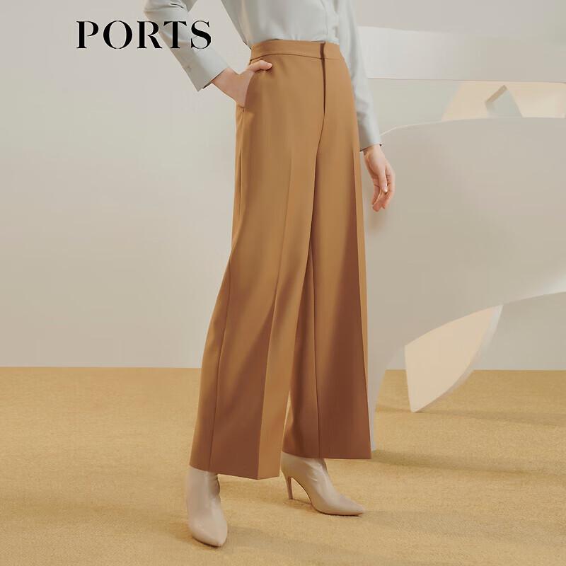 PORTS Women's Wool Blend Straight-Leg Trousers