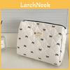 Small Capacity Cotton Toiletry Bag With Elegant Butterfly Pattern For Home And Travel