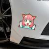 1PC Peeking Anya JDM Anime Car Stickers Waterproof Funny Auto Window Rear windshield Trunk Bumper Sunscreen Vinyl Decals