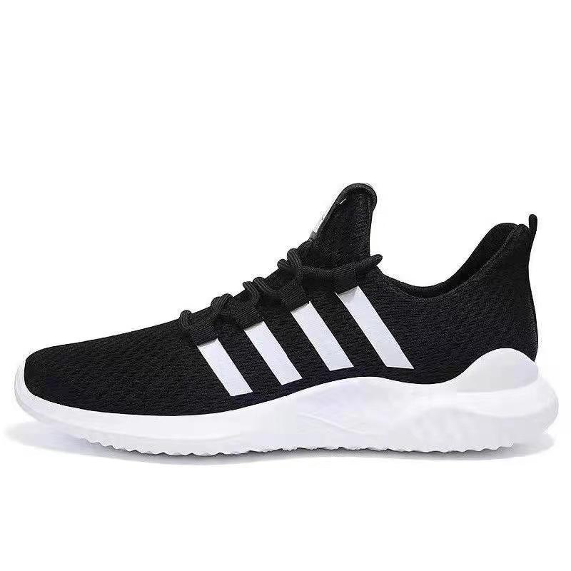 Casual shoes men's trend versatile sports shoes flying woven breathable mesh cloth shoes