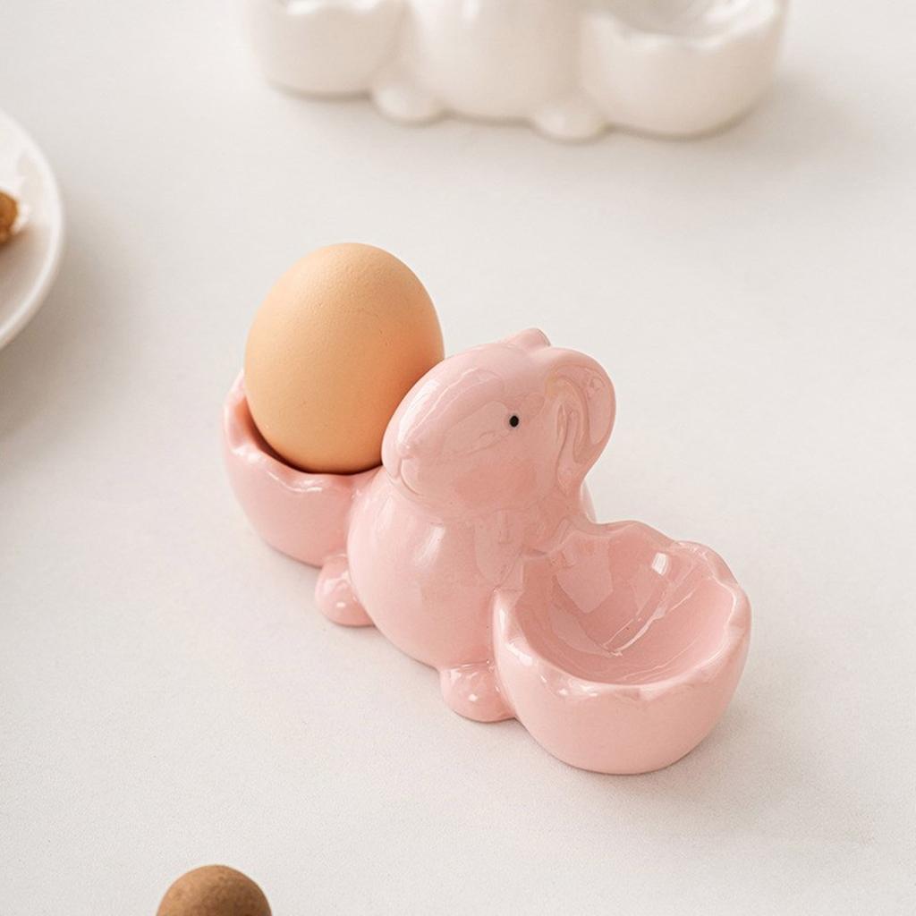 Adorable Rabbit Shape Eggs Cup Soft Boiled Eggs Holder Breakfast Kitchen Cooking Tool for Breakfast and Kitchen Decors