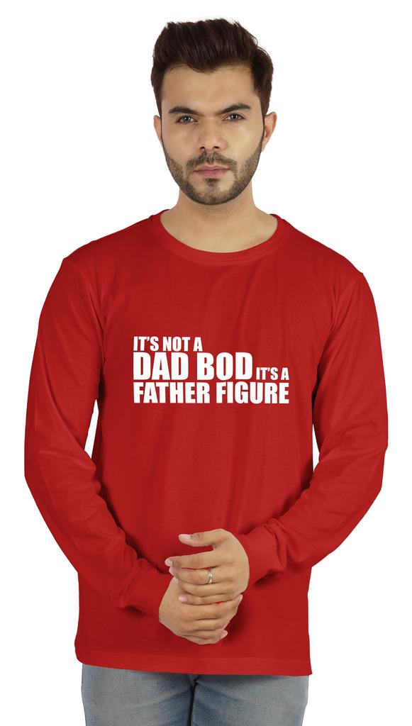 Inkmeso Mens Tshirt   Its Not A Dad Bod Its A Father Figure   Funny Quotes Daddy Tee