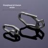Titanium Mini Keychain Buckle with Elastic Hook Flashlight for Men's Waist