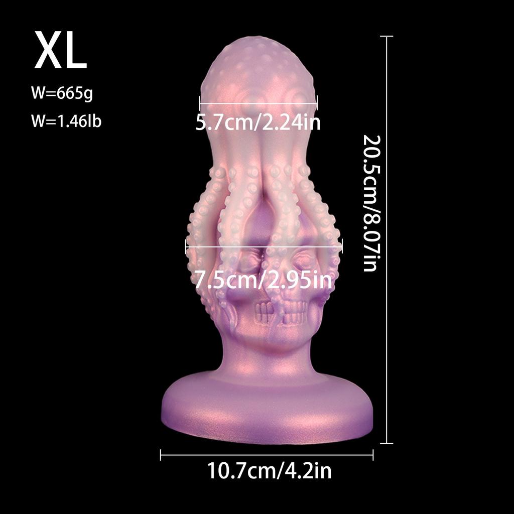 Popular Octopus Tentacle Skull Head Butt Plug Back Court Expansion Massage Masturbation Device SM Alternative Shaped Dildos