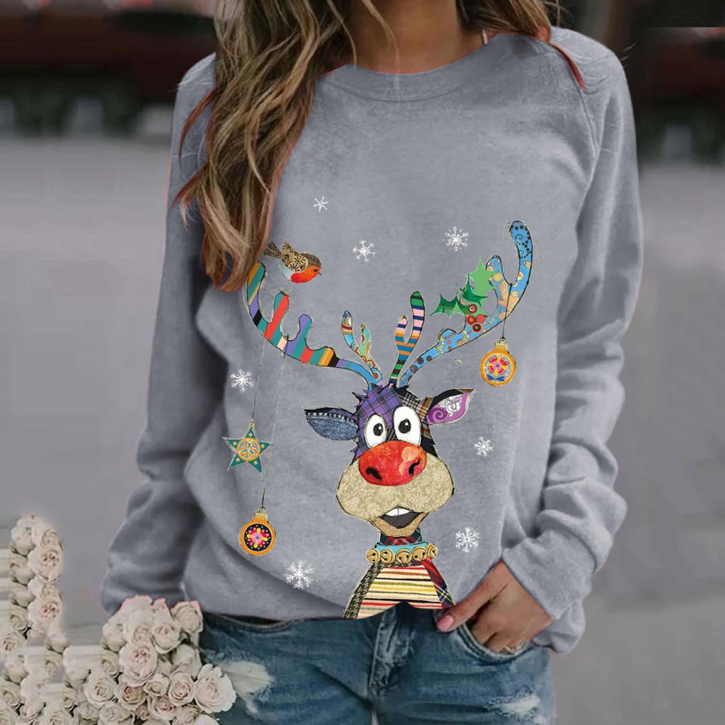 Pull Femme Oversize Hiver - Imprimé GOOD Et Cœur - Manches Longues, Col Rond - Taille S à 3XL