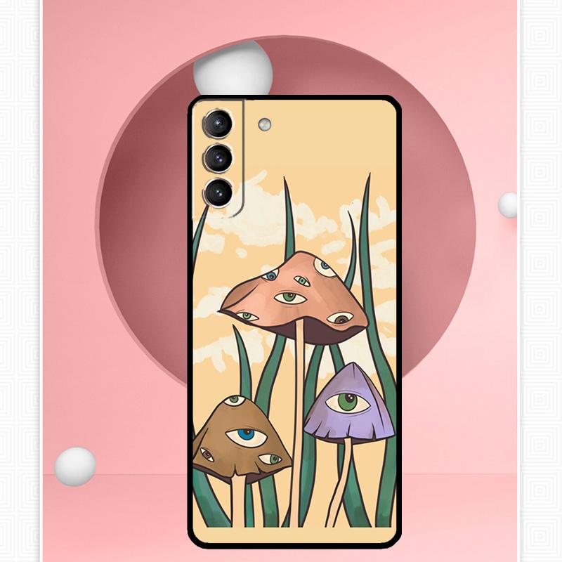 Psychedelic Mushrooms Florals Case For Samsung Galaxy S25 Ultra S25 FE S20 S21 S22 S23 Plus S9 S10 S24 Ultra Cover Funda