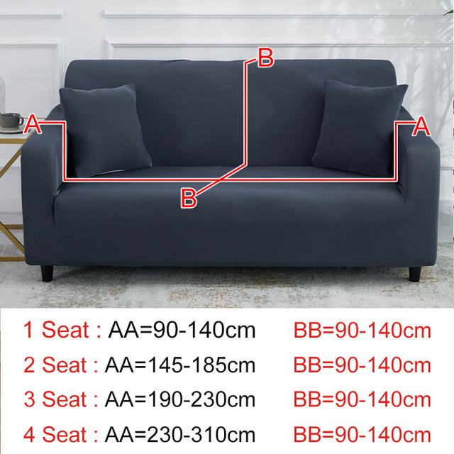 Solid Color Sofa Cover Breathable Elastic Simple Sofa Protect Sofa All -Inclusive Fashion Pattern Couch Cover For Living Room