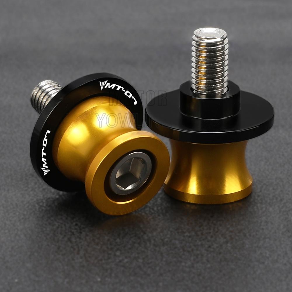 For Yamaha MT 07 MT07 FZ07 FZ 07 FZ-07 MT-07 Motorcycle 6MM Aluminum Swing Arm Stand Screw Swingarm Spools Slider Accessories