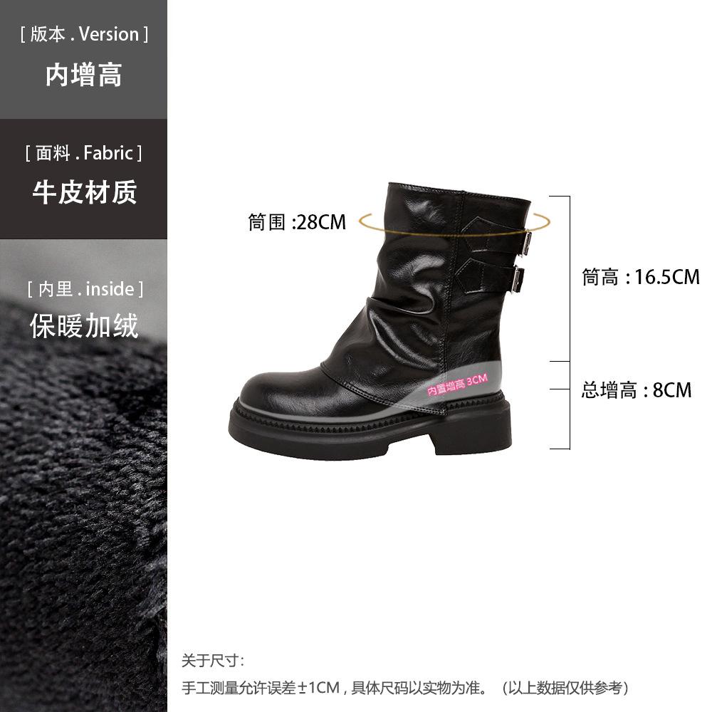 

Ретро ботильоны Мартин на толстом каблуке с ремешком и пряжкой, осенне-зимние бархатные короткие ботинки на небольшой внутренней платформе, ботинки-брюки 39