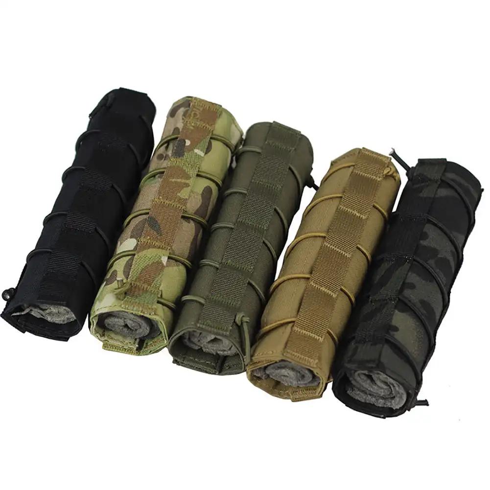 Husa Tactică de Exterior pentru Silencer Airsoft Pânză Protectoare Panou Scule Husă Silencer Geantă Tub Vânătoare Echipament Câmp CS