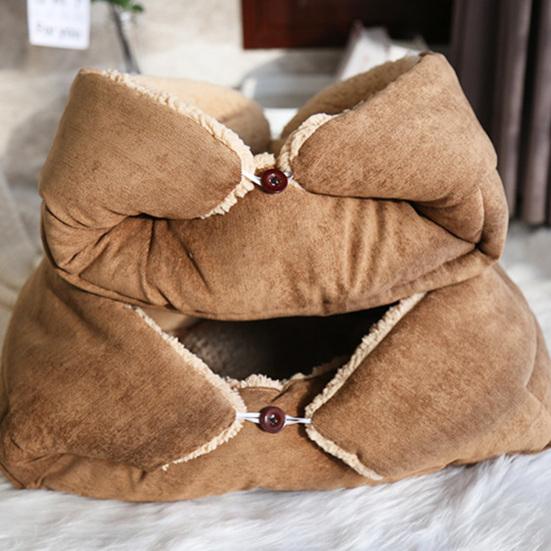 Pet Blanket Multifunctional Foldable Corduroy Warm Soft Cat Bed Mat for Dog