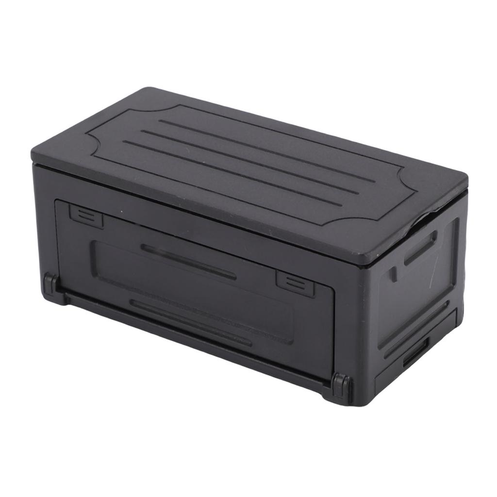 Dekoracyjne pudełko na model samochodu Symulowana skrzynka narzędziowa Walizka do przechowywania bagażu dla RC Pojazdu terenowego i inżynieryjnego Czarny