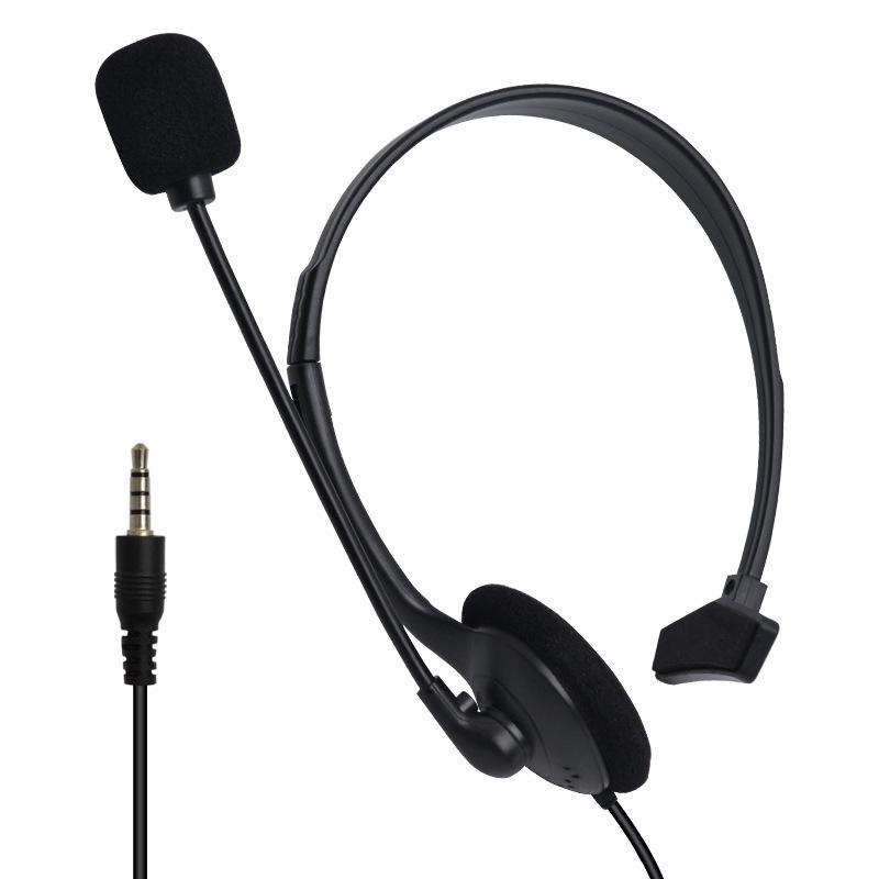 

Monoaural Wired Headset with Mic and Customizable Silk Screen Logo