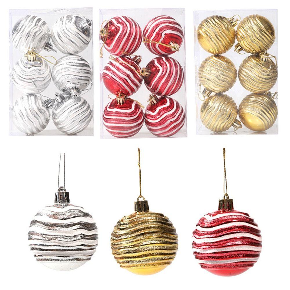 12pcs Creative Christmas Ball Delicate Hanging Ornament DIY Supplies Christmas Tree Pendant  Wedding