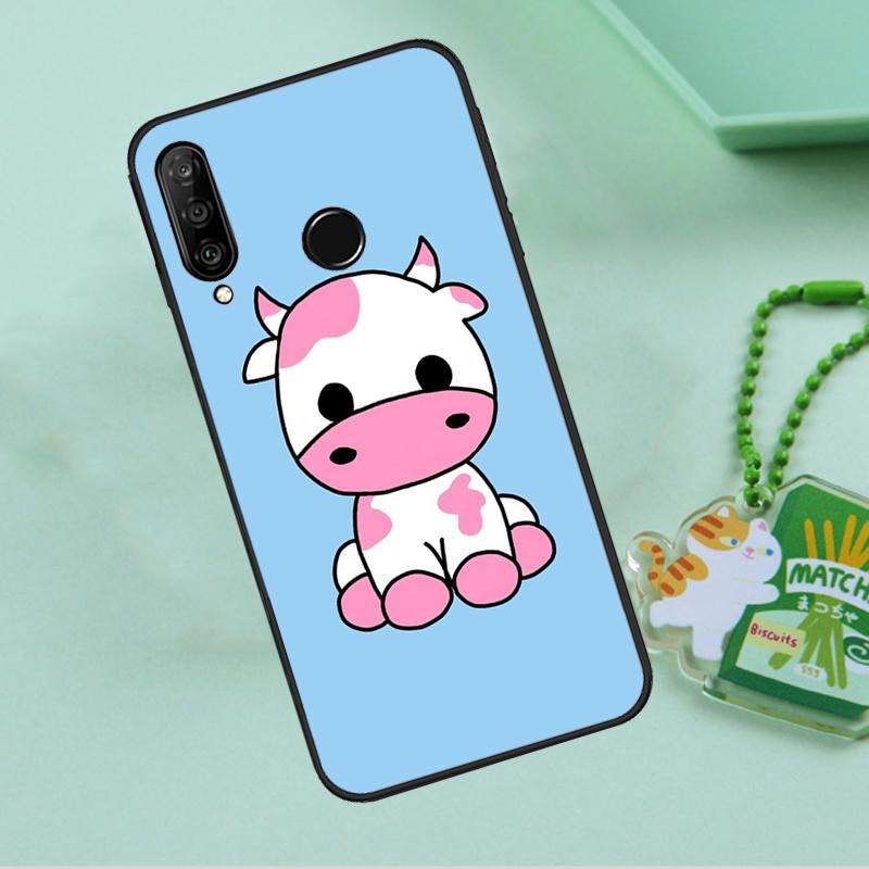 Cartoon Cute Cow Spots For Huawei Nova Y90 Y70 Y60 Y61 Y91 Y72 9 10 SE 12i 12s 11i 5T P60 Pro P20 P30 P40 Lite Case