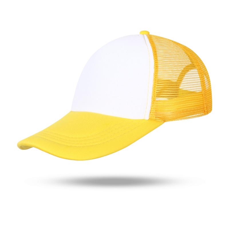 280gsm Adult Outdoor Unisex Blank Plain Sponge Net Cap Trucker Hats Custom Hats Promotional Trucker Hats