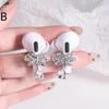 1 Pairs Fashion Rhinestones Ear Clips For Earphone Star Butterfly Shape Decorative Headphone Clip For Wireless Headphones
