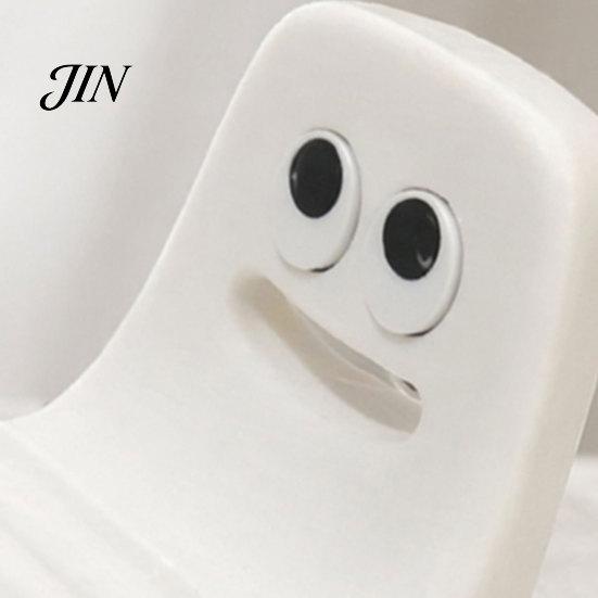 Small Mobile Stand 3D Printed Phone Holder, Ghost Chair Shape Compact Stand, Smiling Face Portable Anti-Slip Decorative for Home Office Travel