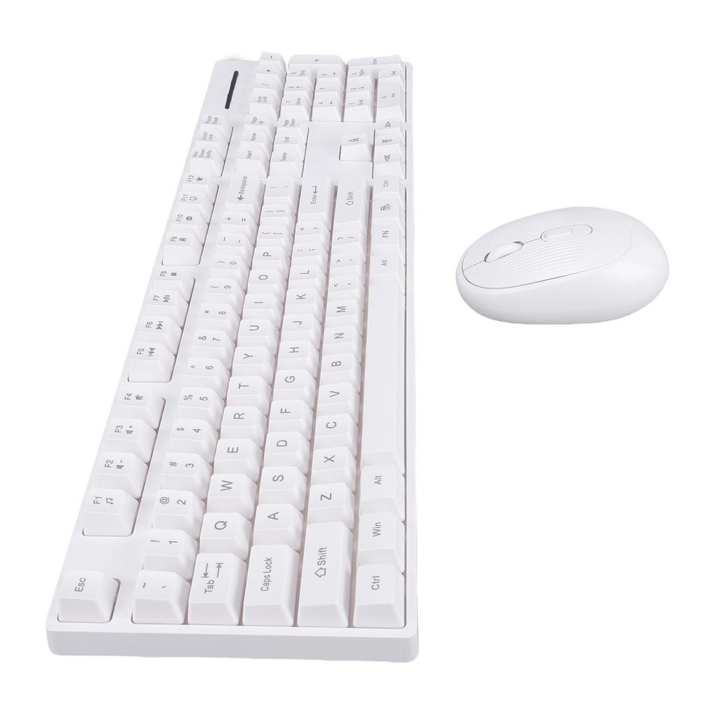 Wireless Keyboard and Mouse Combo 2.4 4 Keys Keyboard with Wireless Ergonomic Mouse for Computer PC