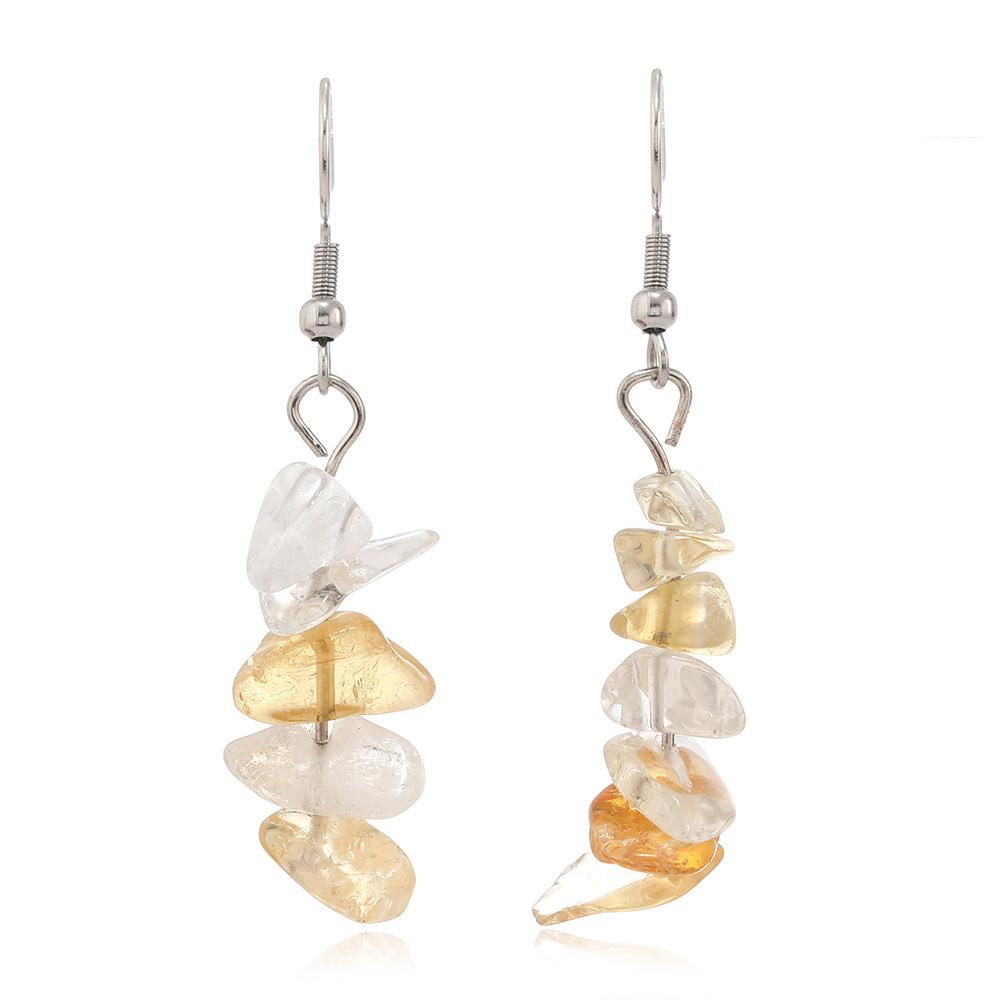 New European and American Fashion Light Luxury Long Earrings Women's Simple Handmade DIY Geometric Earrings