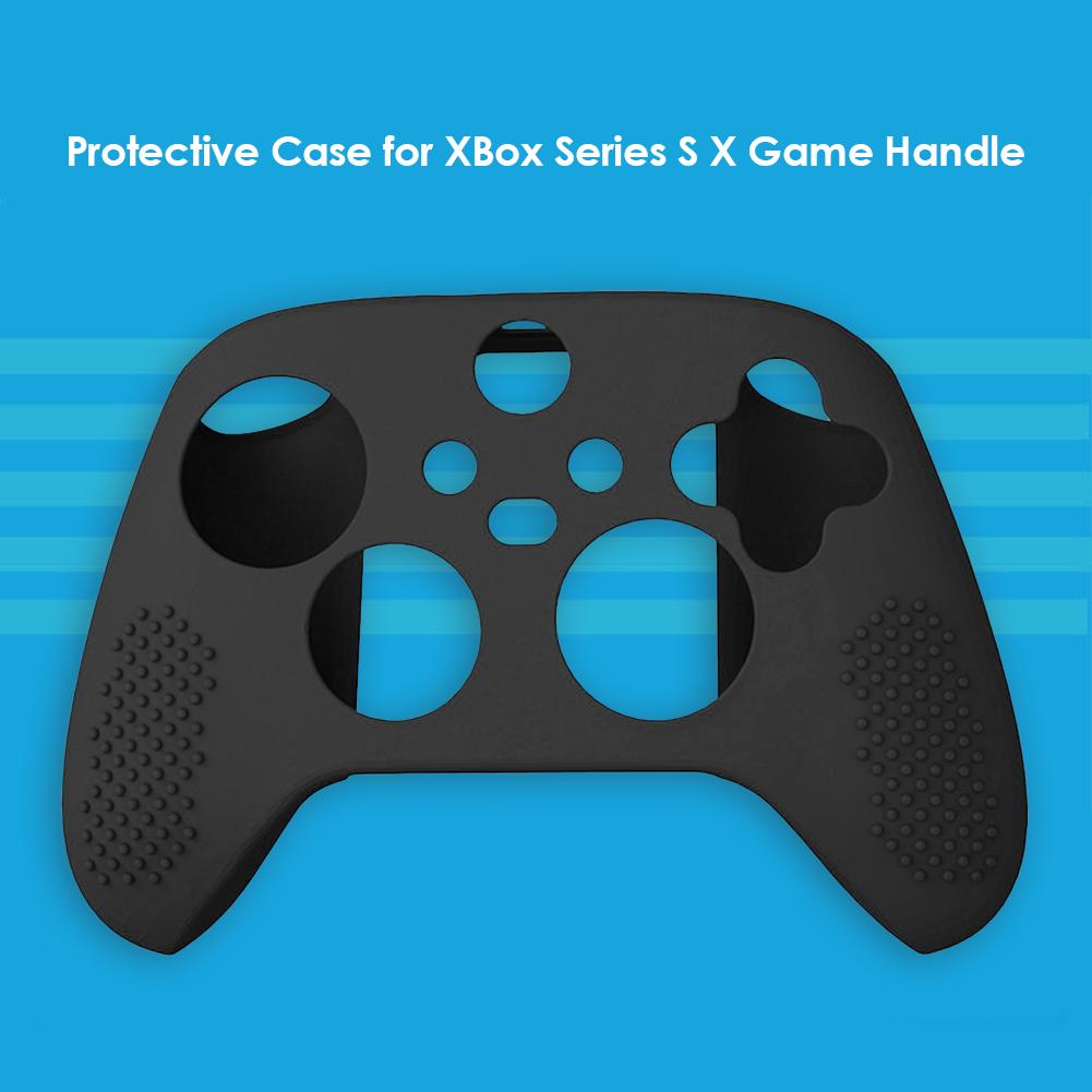 

Силиконовый чехол для контроллера для Xbox Series XS, защитный чехол (черный) КДЕ