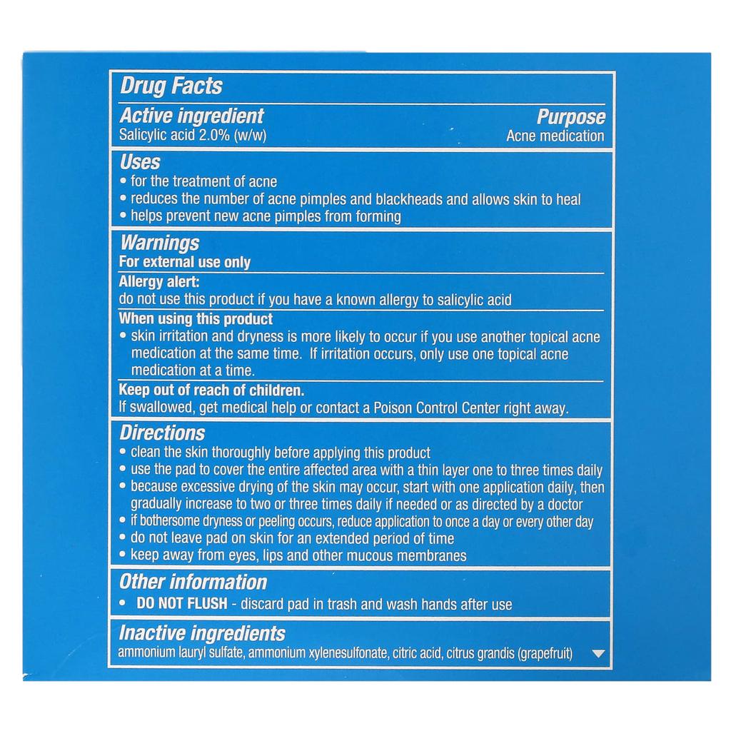 XL Face & Body Pads, Alcohol Free, Dual Texture Pads 90 Count