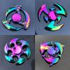 New Rainbow Metal Hand Spinner Focus Toy Ninja Fidget Spinner R188 Bearing Electroplate Stress Relief Toys for Adult
