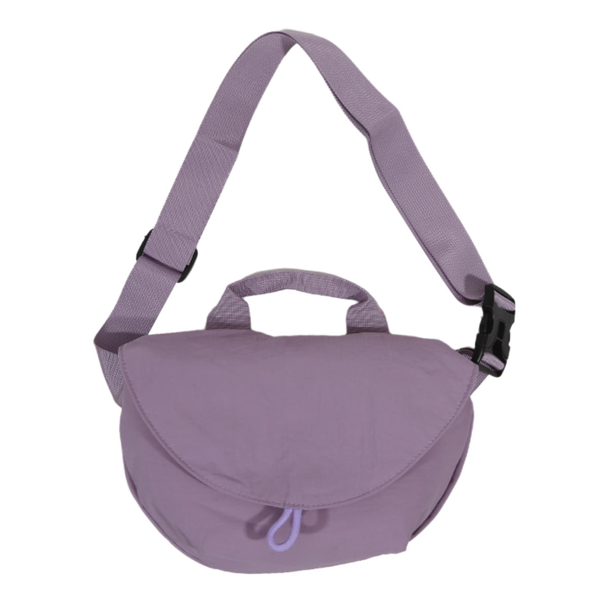 

Нейлоновая тканевая сумка через плечо Вместительная женская сумка-мессенджер кроссбоди Повседневная универсальная сумка-хобо на плечо для работы one size фиолетовый