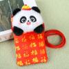 New Year Blessing Words Panda Brocade Red Envelope New Year Money Bag  Lady Girls Women