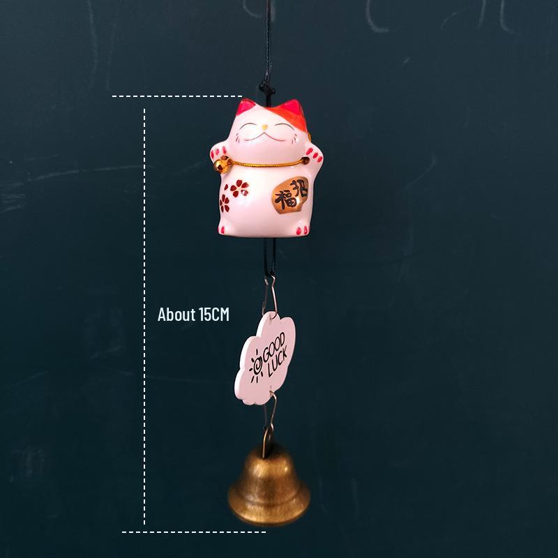 Totoro Ceramic Wind Chime Ornament - Cute Japanese Wall Decor for Girls' Bedroom