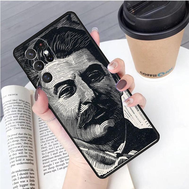 Russian Commander Stalin phone case Cover For Samsung Galaxy S24 S25 Ultra S21 S22 Ultra S10E Note 10 Plus Note 20 FE S23
