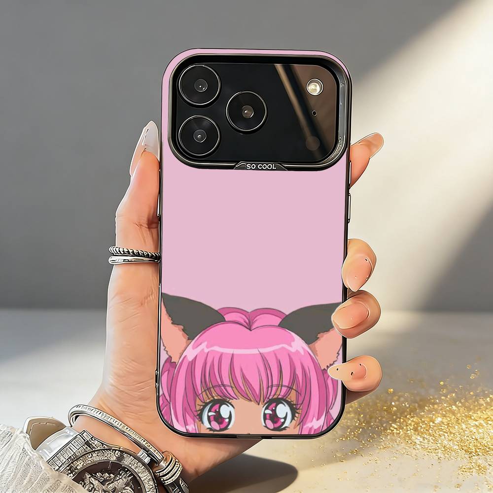 T-Tokyo C-Comics M-Mew Mew Phone Case For iPhone17 16 15 14 13 12 Pro Max Grey Black Matte Laser Metallic Aurora Funda