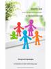 Children's Rainbow Counting Sorting Cups - Soft Rubber Early Education Puzzle Toy