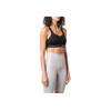 Adidas Front Zipper Logo Print Sports Bra Women Underwear Black GU9456