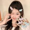 Cute Anime Card Captor Sakura Pink Creamy Flower Bb Hairpin Side Hair Clip Girl Headwear Sweet Lovely Hairpins Ornament Gift