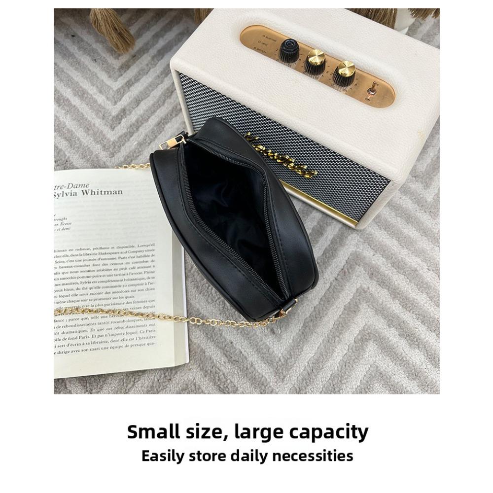 Rhombus Embroidery Thread Bag Women's Retro Women's Bag Chain Messenger Bag Fashionable and Simple Small Square Bag