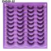 20 Pairs Faux Mink Lashes 3D Fluffy Natural Lashes Makeup False Eyelashes  Russian Strip Lashes Eyelash Extension