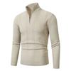 New Autumn and Winter Men's Zipper Turtleneck Cardigan Sweater Solid Color Fashion Casual Men's Sweater Jacket