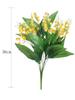 2 Pcs Artificial Plants Campanula Flowers Fake Plants Plastic Flower Artificial Grass for Home Garden Outdoor Desktop Decoration