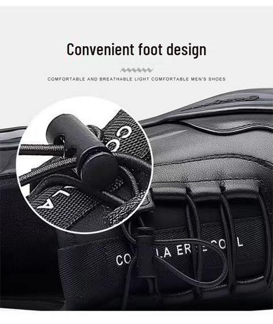 Men's Breathable Lace-up Leather Shoes, Casual & Formal British Style