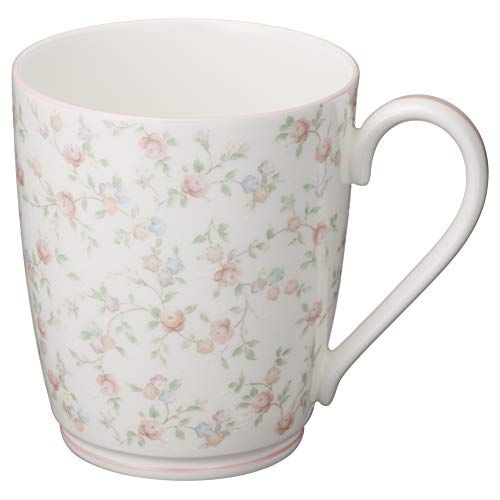 Noritake Cutie Rose Microwave-Safe Bone China Mug, 295cc, T97280/9940